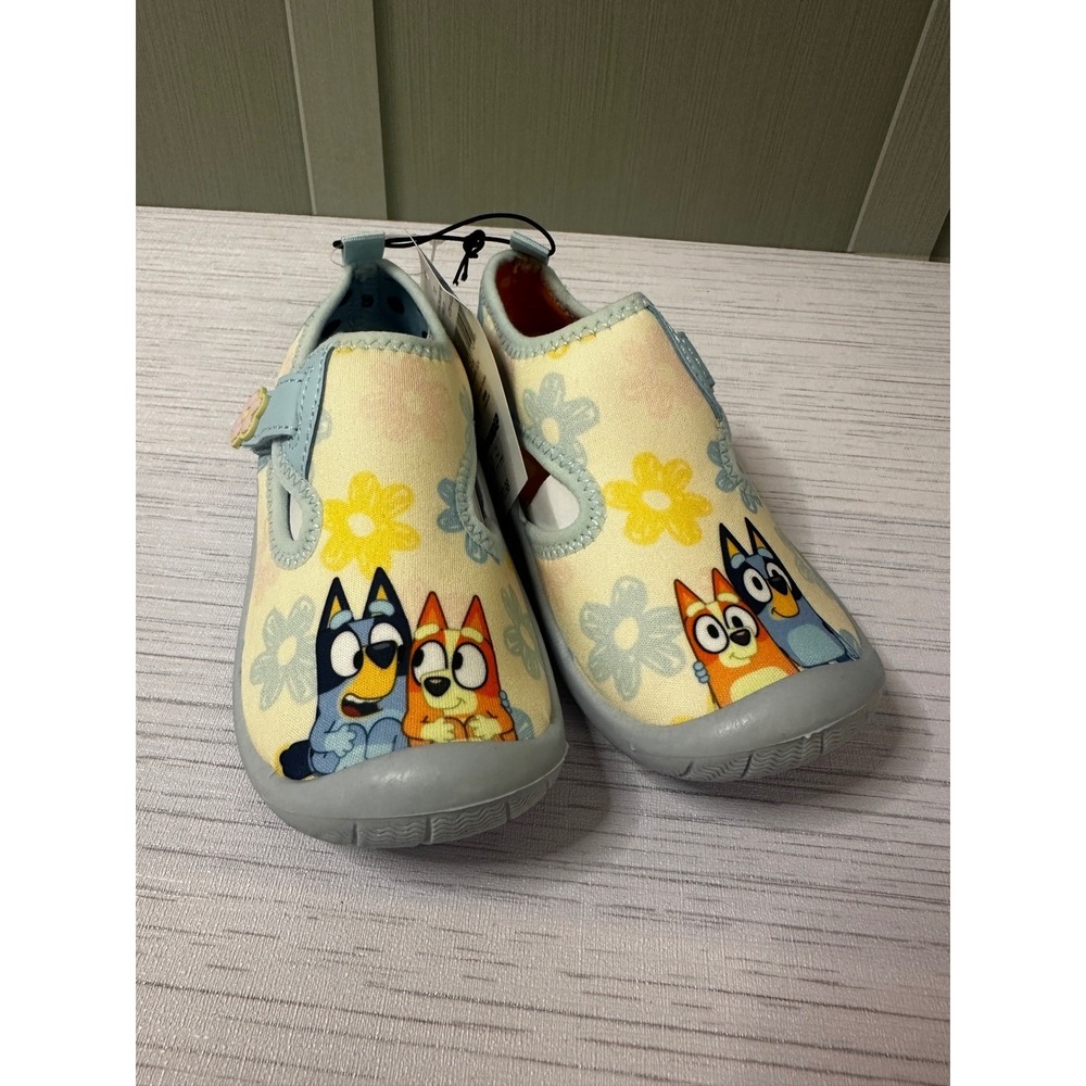 Ground Up Bluey Bingo Kids Water Shoes Floral Aqua Shoes Size 10 GTBY44GU09E